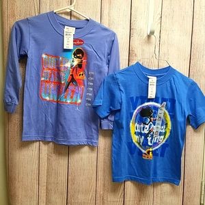 Set of 2 Violet Incredibles Disney Store shirts